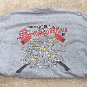 Men's You might be a firefighter if shirt size L